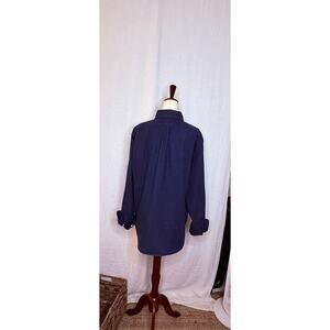 Men’s Ralph Lauren Navy Blue / Gingham Button Down Long Sleeve